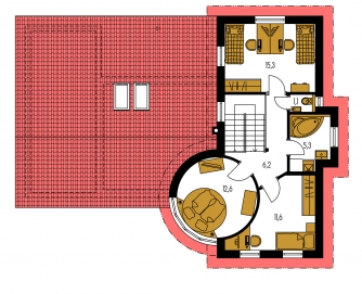 Plan de sol du premier étage - TREND 277